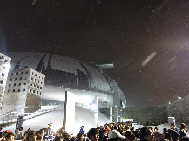 札幌ドーム コンサート後 雪